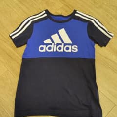 a*n様 adidas Tシャツ 青 黒 150のサムネイル
