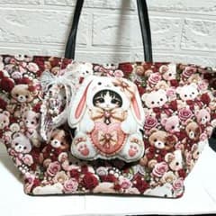 うさねこちゃん&コヤンイサムチョン ♥ハンドメイドトートバッグのサムネイル