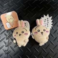 ちいかわ うさぎ　うさぎだらけくじ ぬいぐるみバッチ 2個セットのサムネイル