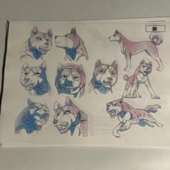 高橋よしひろ「銀牙伝説WEED」キャラクター設定32枚セット - メルカリ