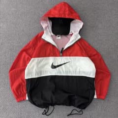 ム*コ様 90s NIKE ナイロンジャケット 短丈 白タグ アノラックパーカー