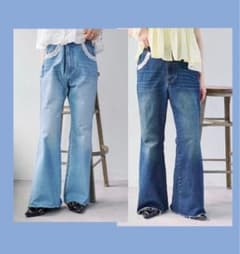 レースポケット フレアデニムパンツ Wclosetのサムネイル