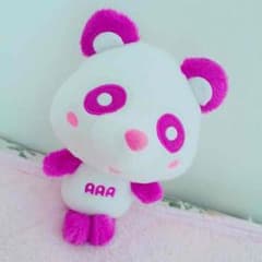 AAA え〜パンダ ビッグヘッドぬいぐるみ 紫のサムネイル