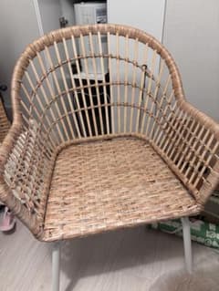 【廃盤品】IKEA NILSOVE ニルソーヴェ　ダイニングチェア IKEA NILSOVE ニルソーヴェ イス ラタン ダイニングチェア ガーデン