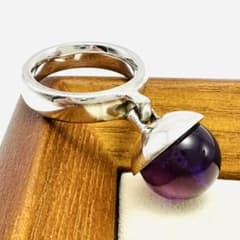   473A リング アメジスト シルバー Ag925 GEORG JENSEN 473A リング アメジスト シルバー Ag925 - メルカリ