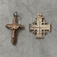 聖地 エルサレム Jerusalem 十字架 クロス ネックレストップ チャーム 