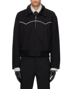 定価14万円　ERNEST W. BAKERウエスタンレザーハリントンジャケット 定価14万円 ERNEST W. BAKERウエスタンレザーハリントンジャケット