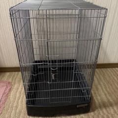 本日のみ特価販売！中型金属製ケージ 前面開閉式　カバー付きのサムネイル