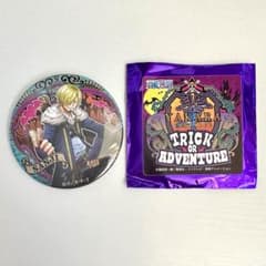 ONEPIECE　"輩"缶バッジ　TRICK OR ADVENTURE　サンジのサムネイル