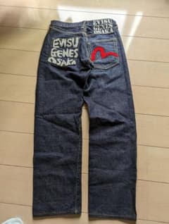 エヴィス デニム   EVISU GENES OSAKA パイル刺繍 サイズ30のサムネイル
