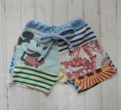 DENIM DUNGAREEミッキーハーフパンツ 100cm - メルカリ