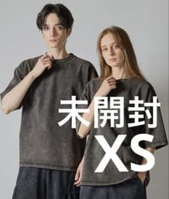 【CLEL】ハイヴィンテージデザイン ベーシック半袖Tシャツ ブラック系1のサムネイル