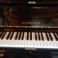 SCHWESTER アップライトピアノ 椅子付き - メルカリ