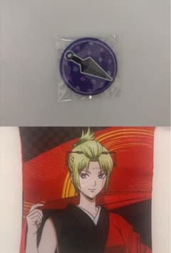 銀魂 吉原大炎上 トレーディング巾着　トレーディング刺繍缶バッジ 月詠のサムネイル