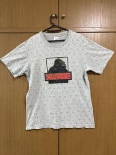 XLARGE 2010 ゴリラロゴ 総柄 Tシャツ グレー　Mサイズのサムネイル