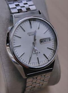 セイコー タイプ2 美品 ガラス風防新品 電池新品 SEIKO type Ⅱ