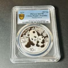 最高鑑定】2024 中国 パンダ銀貨 30g PCGS MS70 資産防衛 - メルカリ