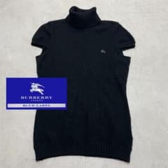 BURBERRY BLUE LABEL タートルニット 黒 38 毛 カシミヤ - メルカリ
