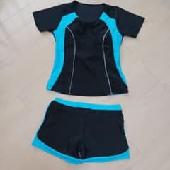 スポーツ用水着 ブラック/ブルーのサムネイル