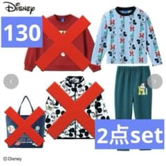 ディズニー　ミッキー　しまむら　福袋　2024 トートバッグ　トレーナー　パンツ