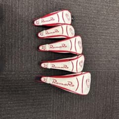 RomaRo ゴルフヘッドカバー 5点セット ホワイト レッドのサムネイル