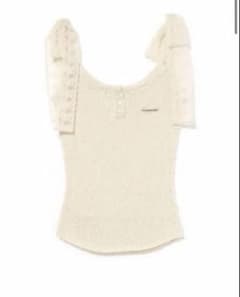 andmary Cotton ribbon tank ivoryのサムネイル