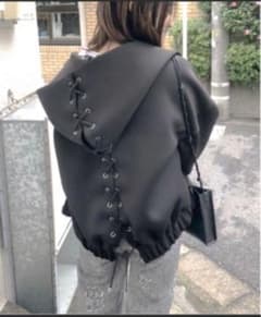 ameri アメリ BACK LACE UP PARKA バックレースパーカー