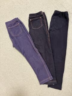UNIQLO ベビー レギンス 100cm 3本セットのサムネイル