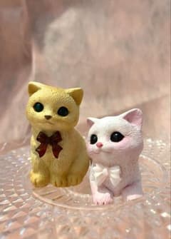 猫の置物 2体セット インテリアのサムネイル