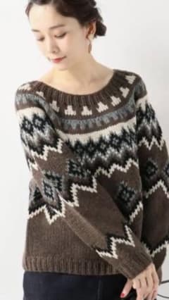 ☆buddy様専用☆SLOBE IENA ノルディック柄ニットのサムネイル