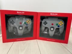 [値下げ]ニンテンドーSwitch用64コントローラー 2台セット(1台未開封)のサムネイル
