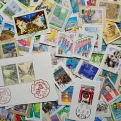 使用済み切手　ふるさとのサムネイル