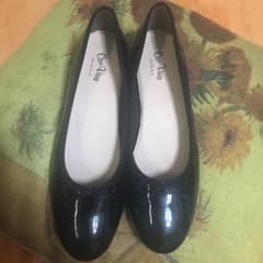 値下げ❗️パンプス バレエシューズ 黒のサムネイル