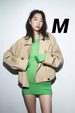 ZARA ショートバルーントレンチコート M 新品 - メルカリ