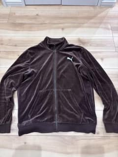 PUMA】ベロアセットアップ ブラウン 上下セット トラックジャケット
