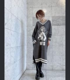 HYSTERIC GLAMOUR GUITAR GIRL編込 ワンピースのサムネイル