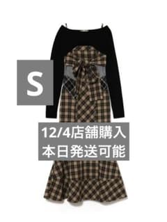 andmary Juni check dress beige AM1600 - メルカリ