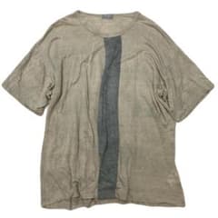 希少 コムデギャルソンオム 田中オム 98AW ライン 半袖Tシャツ リネン