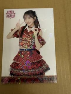 AKB48 向井地美音 20周年記念 武道館 生写真 赤チェック ホログラム