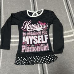 Piamon Girl 長袖カットソー ブラックのサムネイル