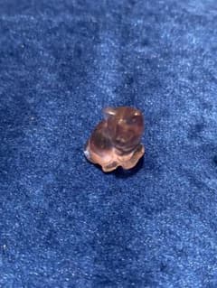 フローライト猫の置物 約1.5cmのサムネイル