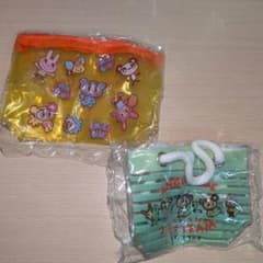 エンジェルブルー ガチャガチャ ビニールポーチ 2点セットのサムネイル
