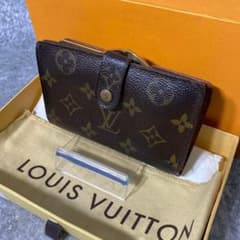 ルイヴィトン がま口 折り財布 ポルトモネビエ ヴィエノワ モノグラム