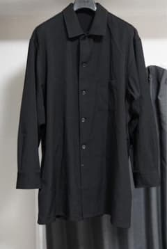 18ss ヨウジヤマモトウールギャバ ロングブラウスのサムネイル