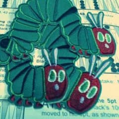 はらぺこあおむしワッペン♪３枚のサムネイル