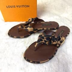 ルイヴィトン レオパード トングサンダル 36 リボン 美品 - メルカリ