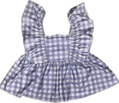 女の子用 セパレート水着 ギンガムチェック フリルのサムネイル