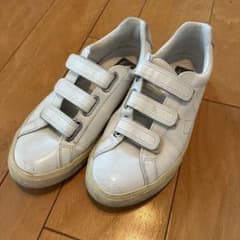 VEJA ベルクロ スニーカー ホワイト ベージュ レザー 24.5
