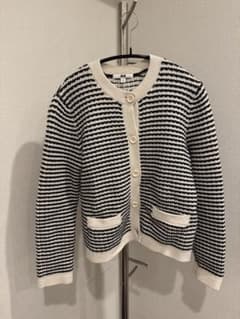 UNIQLO | ボーダー柄 クルーネック カーディガンのサムネイル