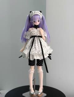 1/6服 ホワイト ドット柄 ドール服4点セット BJD六分体 - メルカリ